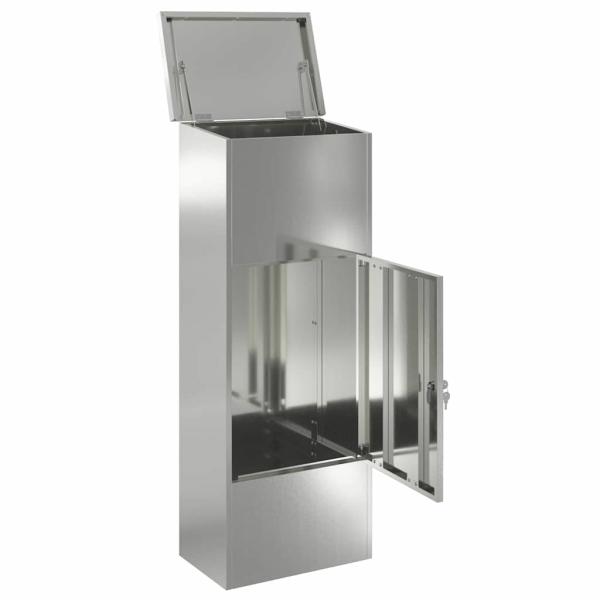 Paketdrop-Box Schwarz 44,5 x 29 x 110,5 cm Verzinkter Stahl