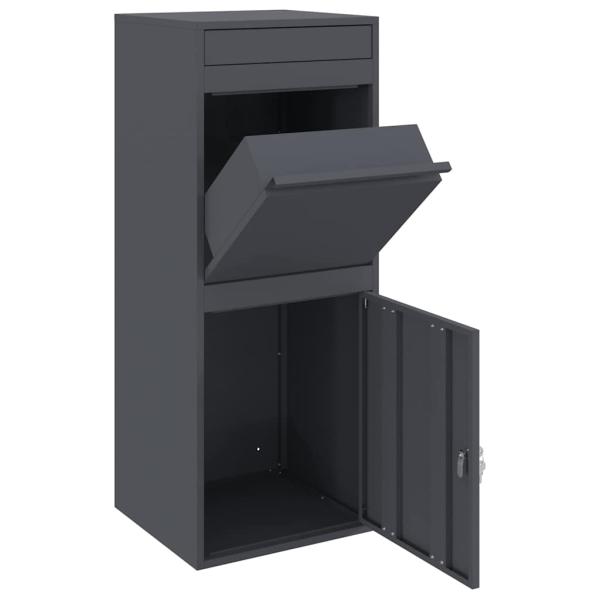 Paketdrop-Box Anthrazit 41 x 38 x 103 cm Stahl