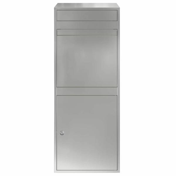 ARDEBO.de - Paketdrop-Box Schwarz 41 x 38 x 103 cm Verzinkter Stahl