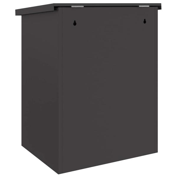 Paketdrop-Box Schwarz 44 x 35 x 59 cm Stahl