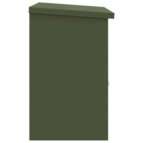 Paketdrop-Box Olivgrün 44 x 35 x 59 cm Stahl