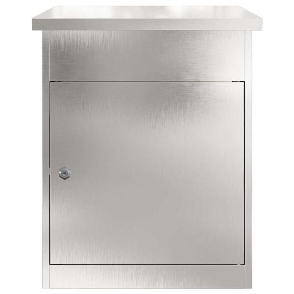 Paketdrop-Box Schwarz 44 x 35 x 59 cm Edelstahl