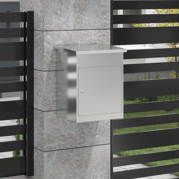 Paketdrop-Box Schwarz 44 x 35 x 59 cm Verzinkter Stahl