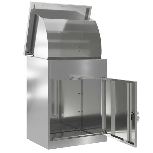 Paketdrop-Box Schwarz 44 x 35 x 59 cm Verzinkter Stahl