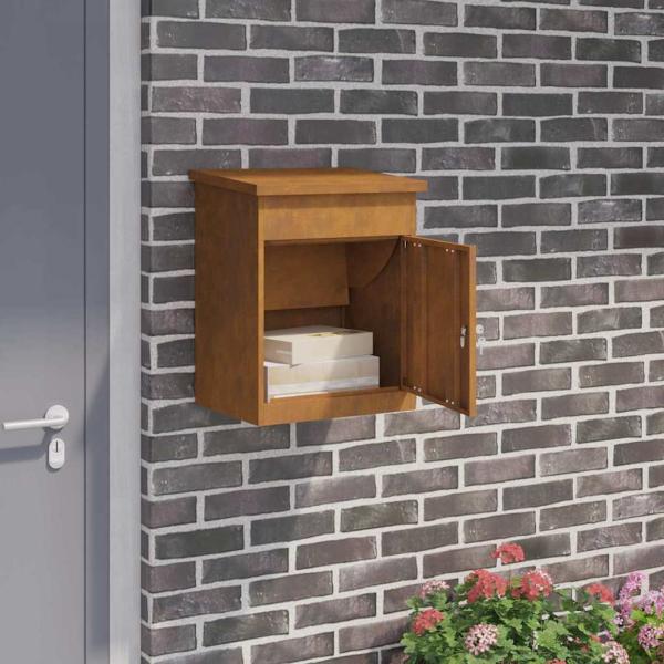 ARDEBO.de - Paketdrop-Box Rostig 44 x 35 x 59 cm