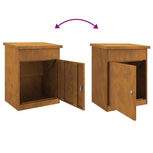 Paketdrop-Box Rostig 44 x 35 x 59 cm