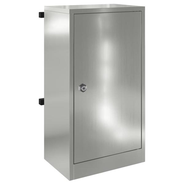 Briefkasten Schwarz 30 x 23 x 55 cm Verzinkter Stahl