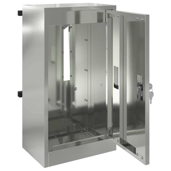 Briefkasten Schwarz 30 x 23 x 55 cm Verzinkter Stahl