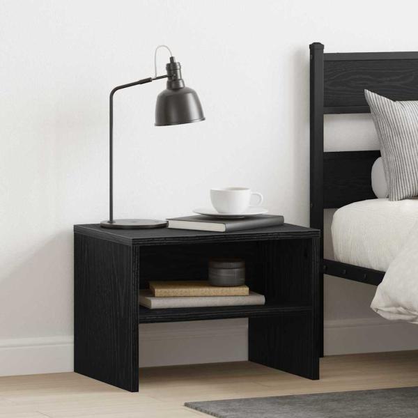 Nachttisch 2 pcs Schwarze Eiche 40 x 30 x 30 cm Holzwerkstoff