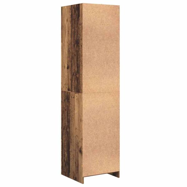 Kleiderschrank mit Regal Altholz 50 x 50 x 200 cm Holzwerkstoff