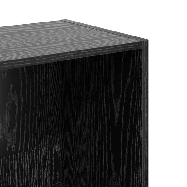 Bücherregal Schwarze Eiche 40 x 30 x 114 cm Holzwerkstoff