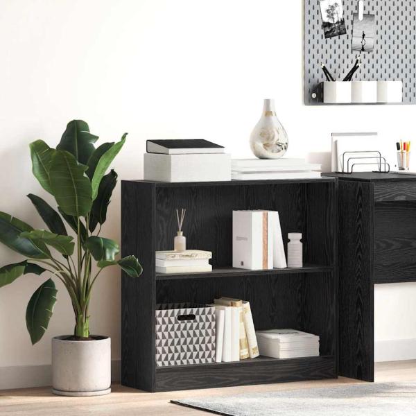 ARDEBO.de - Bücherregal Schwarze Eiche 80 x 24 x 109 cm Spanplatte