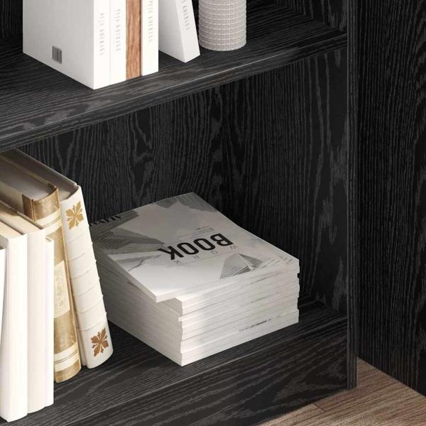 Bücherregal Schwarze Eiche 80 x 24 x 109 cm Spanplatte