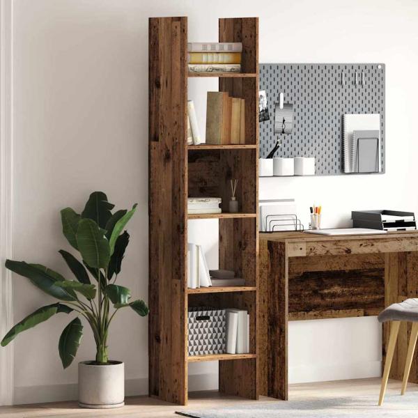 ARDEBO.de - Bücherregal Altholz 40 x 35 x 180 cm Holzwerkstoff