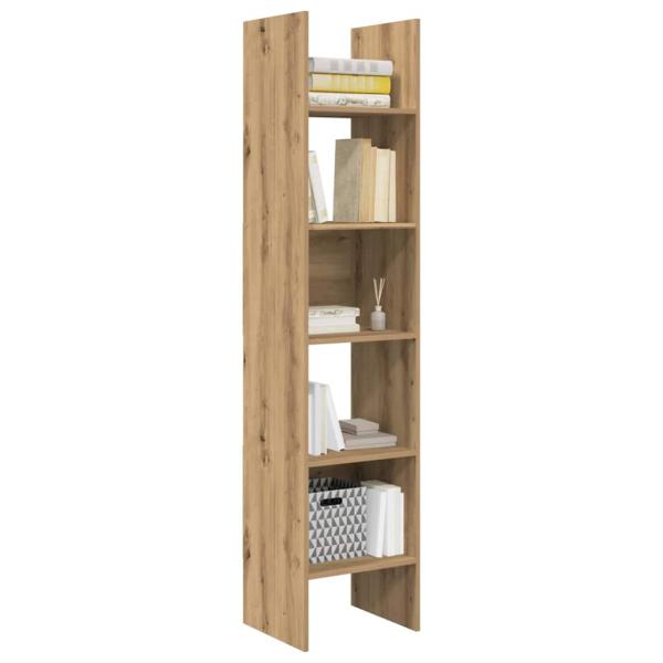 Bücherregal Eiche handwerklich 40 x 35 x 180 cm Holzwerkstoff