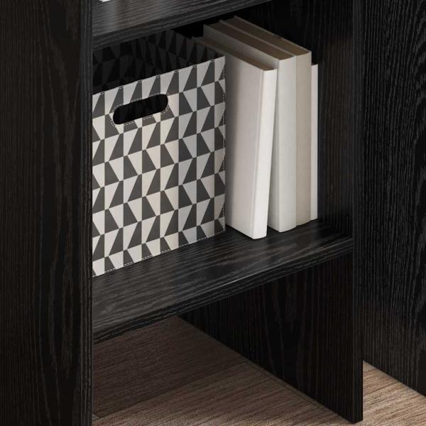 Bücherregal Schwarze Eiche 40 x 35 x 180 cm Holzwerkstoff