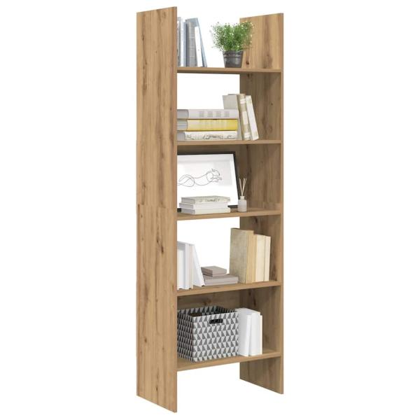 Bücherregal Eiche handwerklich 60 x 35 x 180 cm Holzwerkstoff