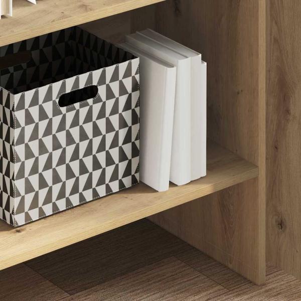 Bücherregal Eiche handwerklich 60 x 35 x 180 cm Holzwerkstoff