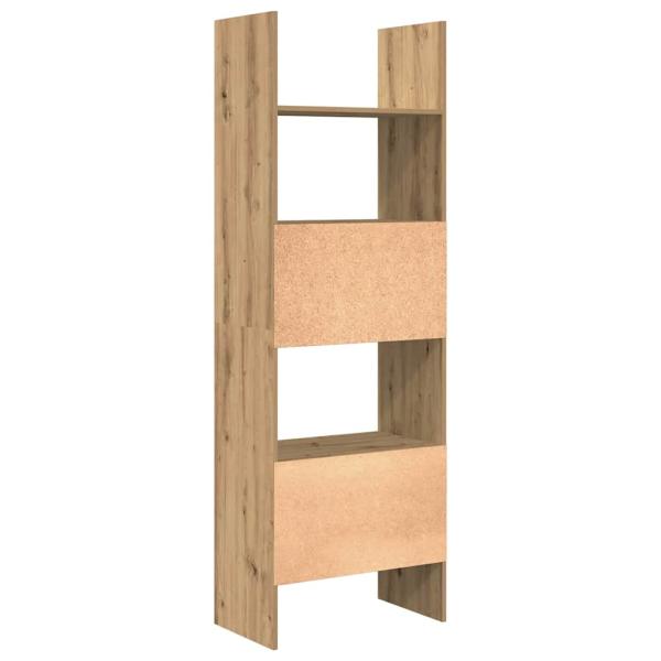 Bücherregal Eiche handwerklich 60 x 35 x 180 cm Holzwerkstoff