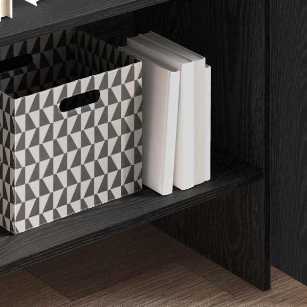 Bücherregal Schwarze Eiche 60 x 35 x 180 cm Holzwerkstoff