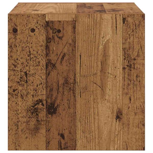Wandschrank Altholz 37 x 37 x 37 cm Holzwerkstoff