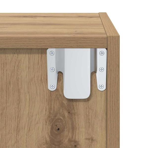 TV-Schränk Eiche handwerklich 37 x 37 x 72 cm Holzwerkstoff