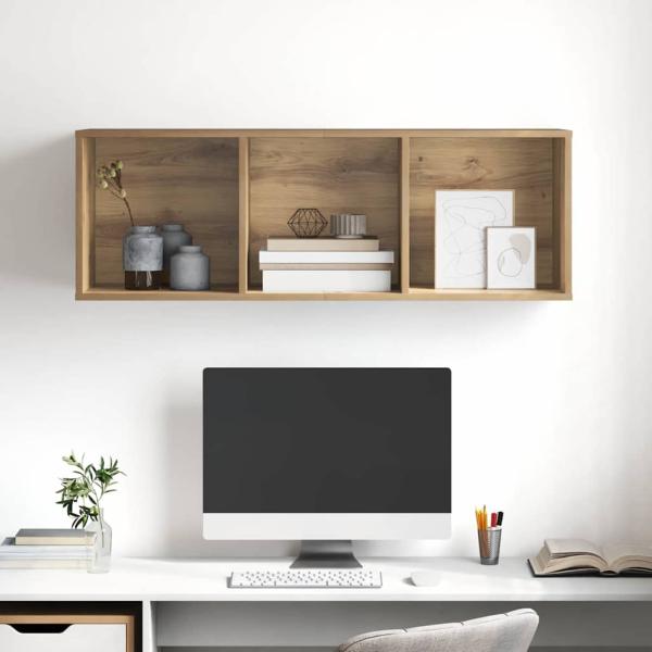 TV-Schränk Eiche handwerklich 37 x 37 x 107 cm Holzwerkstoff