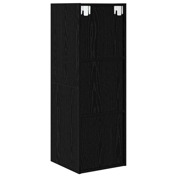 TV-Schrankset 37 x 37 x 107 cm Schwarz Eichen-Optik
