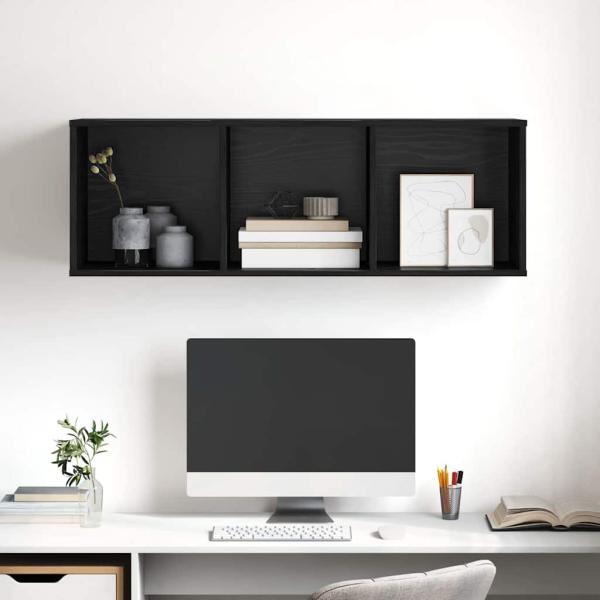 TV-Schrankset 37 x 37 x 107 cm Schwarz Eichen-Optik