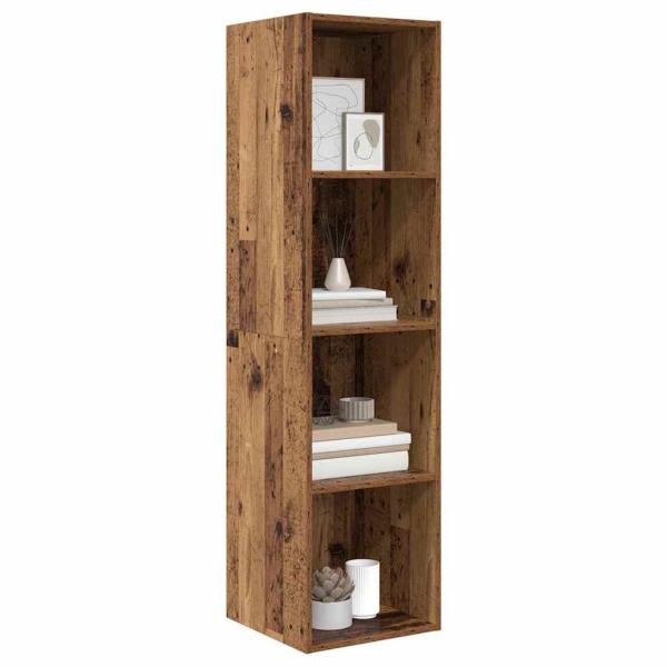 TV-Schränk mit Regal Altholz 37 x 37 x 142,5 cm Holzwerkstoff