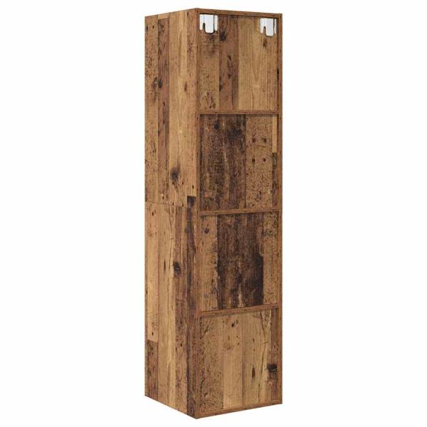 TV-Schränk mit Regal Altholz 37 x 37 x 142,5 cm Holzwerkstoff