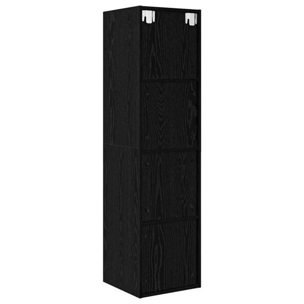 TV-Schränk Schwarze Eiche 37 x 37 x 142,5 cm Holzwerkstoff