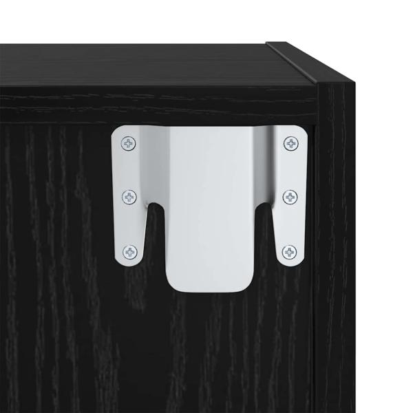 TV-Schrankset 37 x 37 x 142,5 cm Schwarz Eichen-Optik