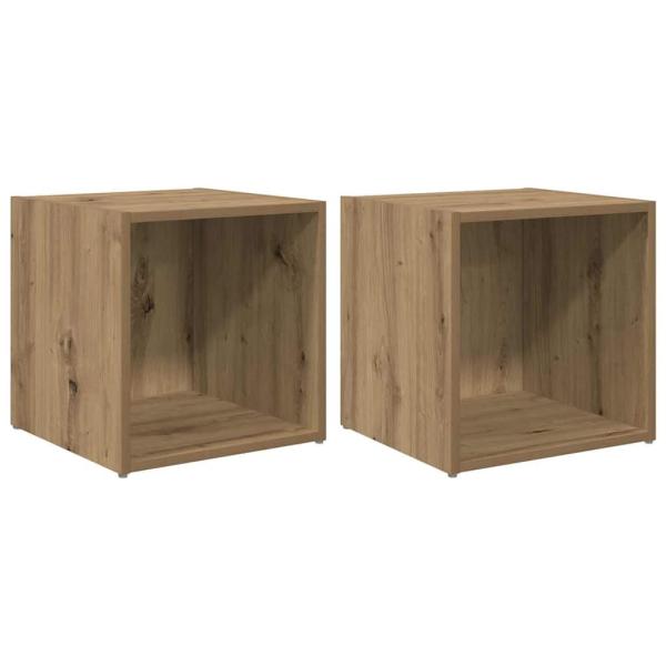 TV-Schränk 2 pcs Braun 37 x 35 x 37 cm Holzwerkstoff