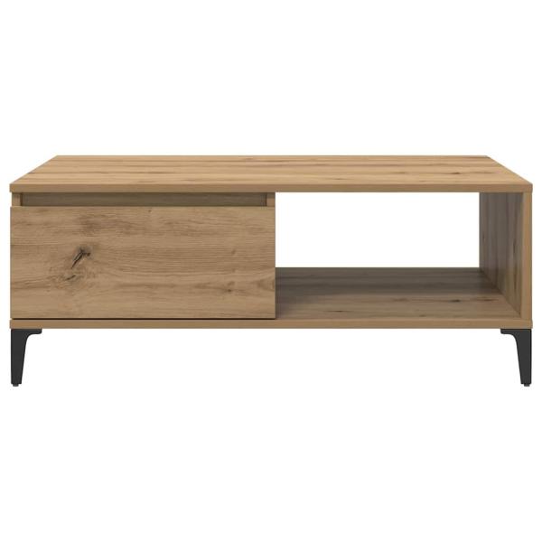 Couchtisch Eiche handwerklich 90 x 60 x 35 cm Holzwerkstoff
