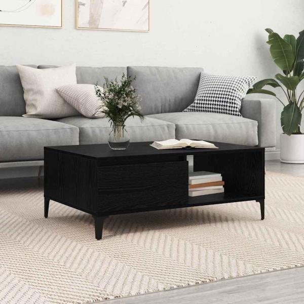 ARDEBO.de - Couchtisch Schwarze Eiche 90 x 60 x 35 cm Holzwerkstoff