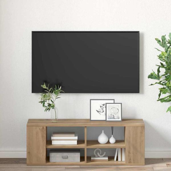 TV-Schränk Eiche handwerklich 102 x 35 x 35 cm Holzwerkstoff