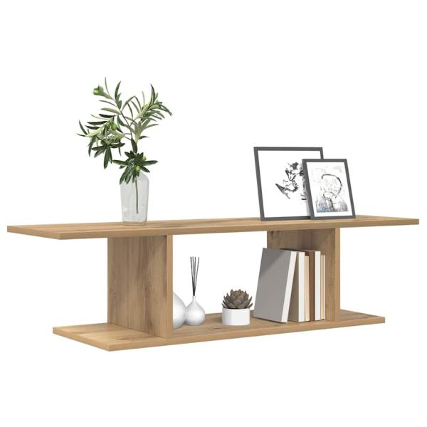 TV-Schränk mit Regal mit Speicher Braun 103 x 30 x 26,5 cm Holzwerkstoff