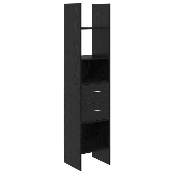 Bücherregal Schwarze Eiche 40 x 35 x 180 cm Holzwerkstoff