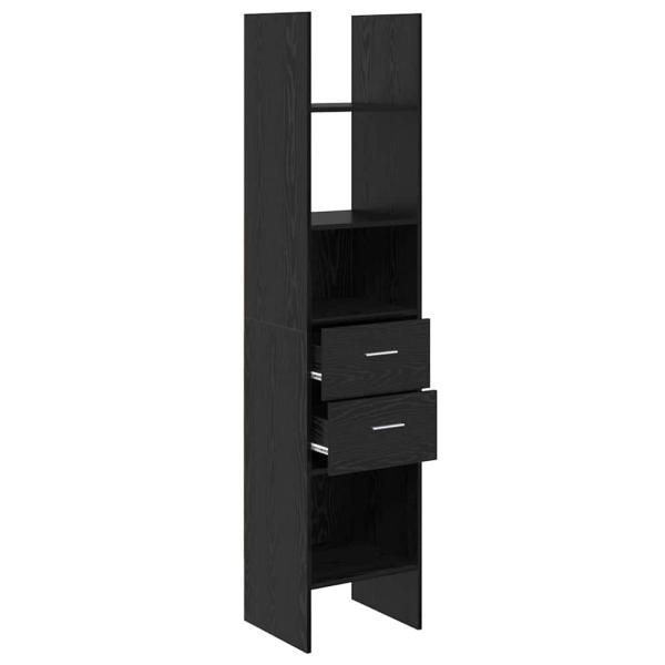 Bücherregal Schwarze Eiche 40 x 35 x 180 cm Holzwerkstoff