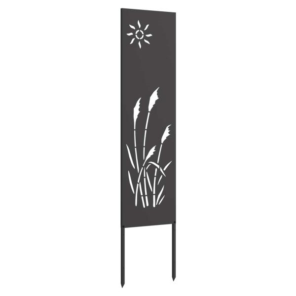 Garten dekoratives Panel Schwarz 32 x 140 cm