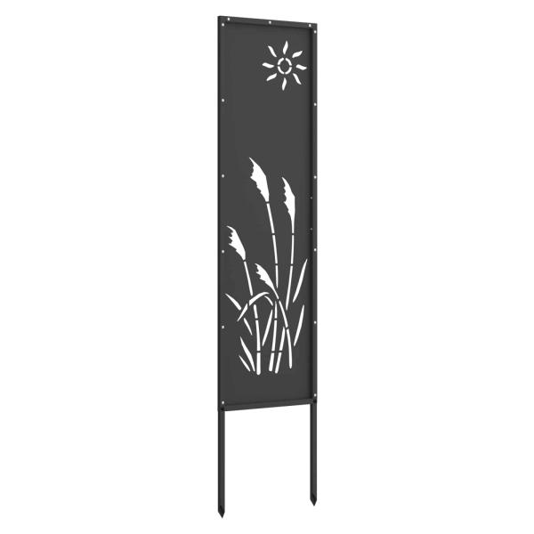 Garten dekoratives Panel Schwarz 32 x 140 cm