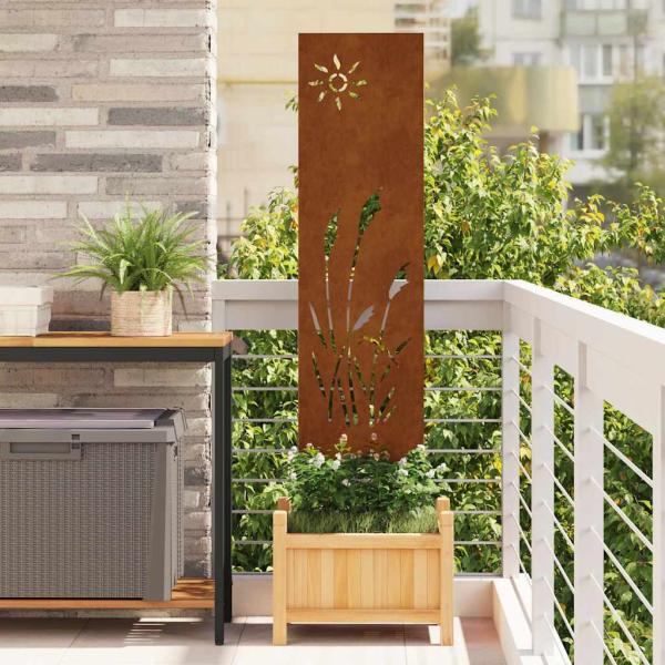 ARDEBO.de - Garten dekoratives Panel Rostig 32 x 140 cm