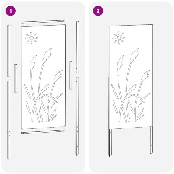 Garten dekoratives Panel Anthrazit 32 x 140 cm