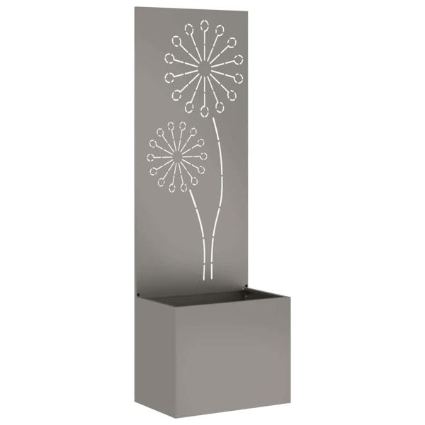 Blumentopf mit dekorativem Paneel Rostig 50 x 140 cm