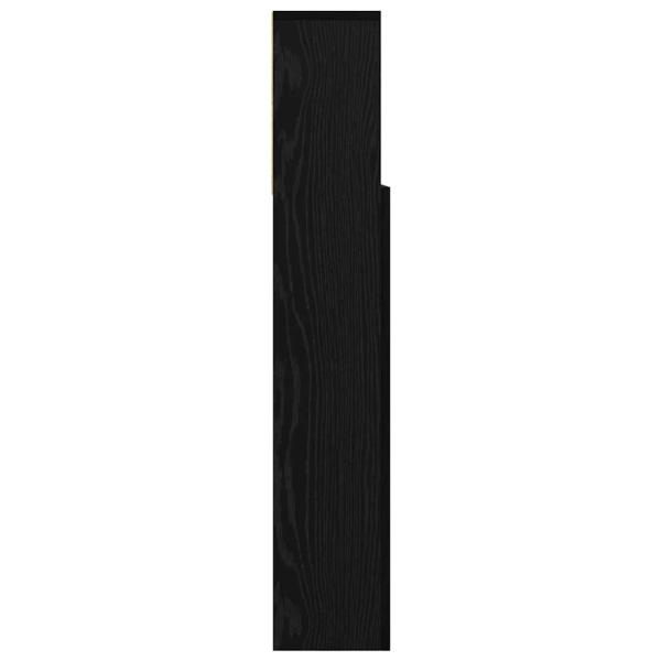 Kopfteil Schrank mit Regal Schwarze Eiche 100 x 19 x 103.5 cm