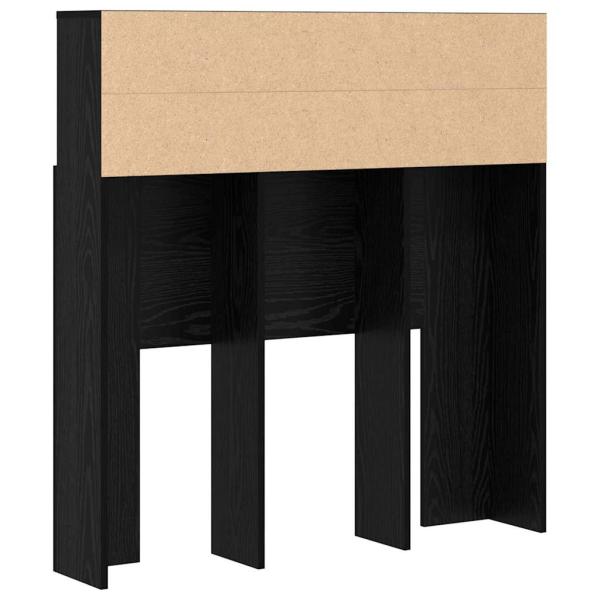 Kopfteil Schrank mit Regal Schwarze Eiche 100 x 19 x 103.5 cm
