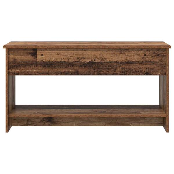 Couchtisch mit Regal Altholz 102 x 50 x 52.5 cm Holzwerkstoff