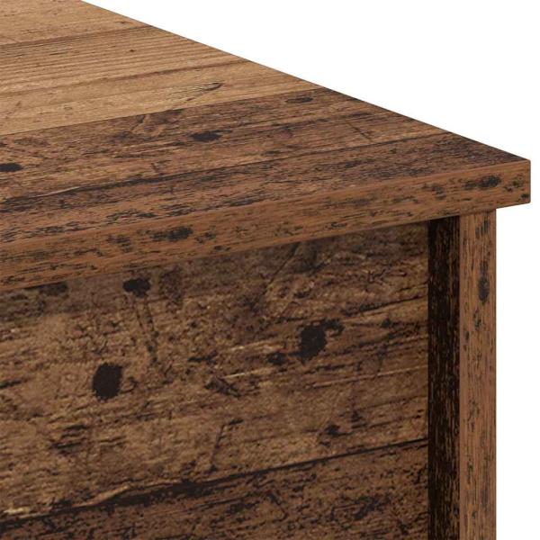 Couchtisch mit Regal Altholz 102 x 50 x 52.5 cm Holzwerkstoff