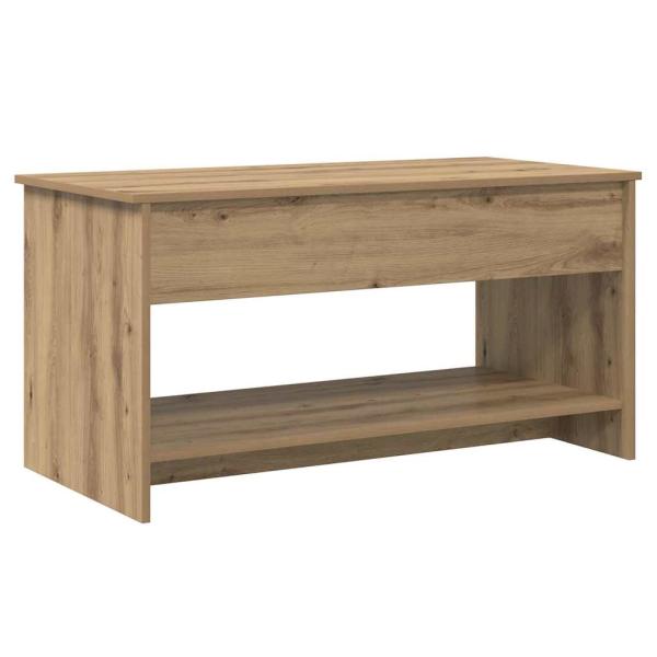Couchtisch Eiche handwerklich 102 x 50 x 52.5 cm Holzwerkstoff